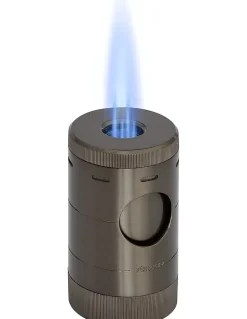 Accendino da Tavolo Volta Quad Jet Flame Gun Metal