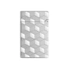 Accendino Initial Guillochè Cube Argento
