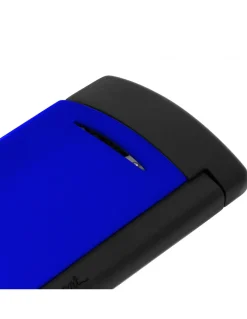 Accendino Mini Jet Laccato Blu Fluo
