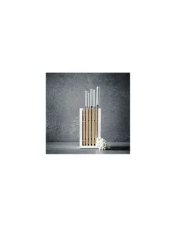Blocco/Ceppo Coltelli con 5 coltelli Classic White