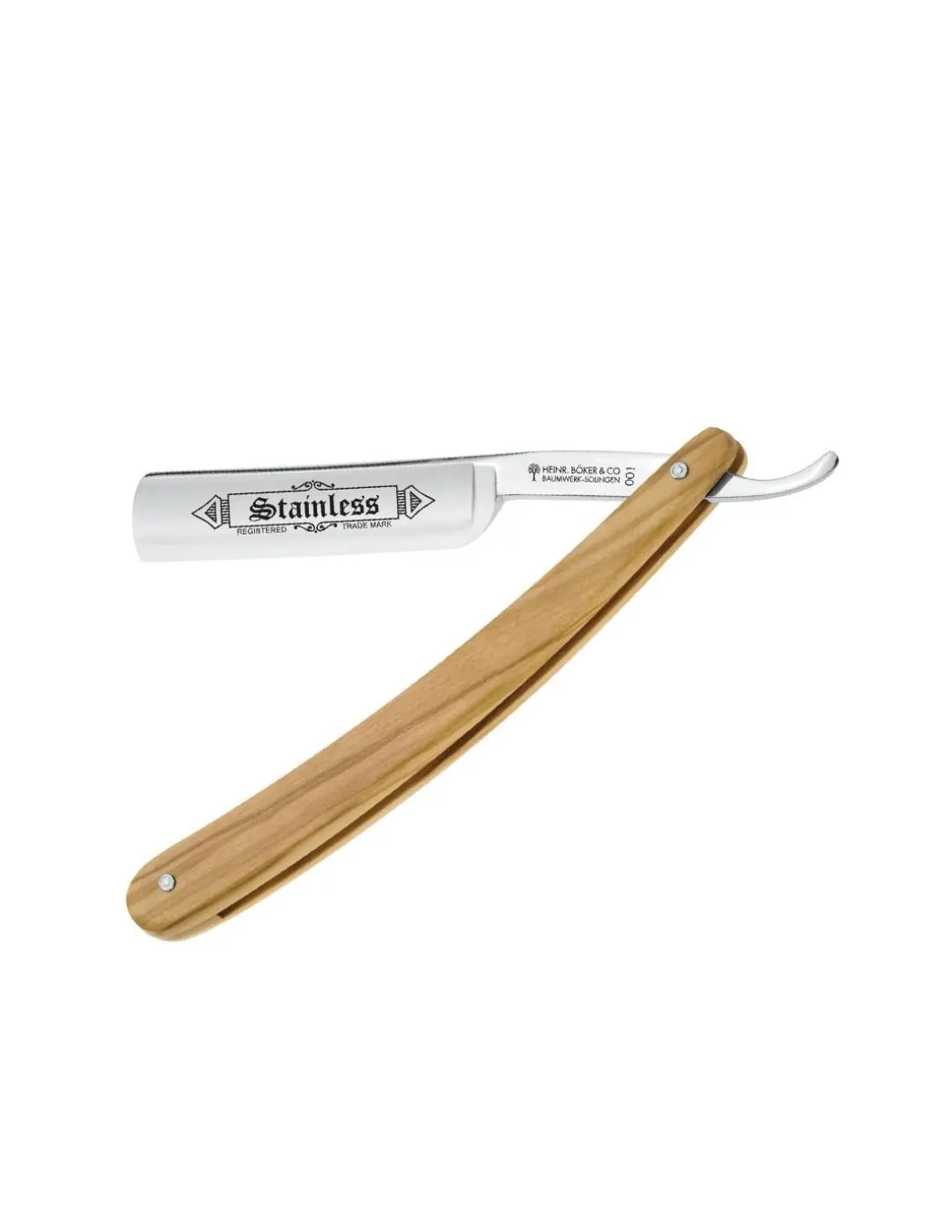 Boker - Rasoio a Mano Libera manico Ulivo 5/8 - Coltelleria Lorenzi Milano