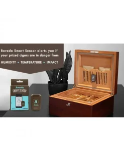 Boveda Smart Sensor Butler Termometro e Igrometro Bluetooth per Sigari e Humidor