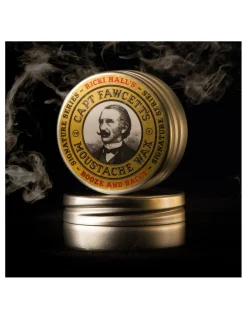 Captain Fawcett - Ricki Hall Booze & Baccy Moustache Wax - Coltelleria Lorenzi Milano