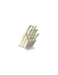 - Ceppo di coltelli Wusthof Ikon Crema 9874 9 pz - Coltelleria Lorenzi Milano