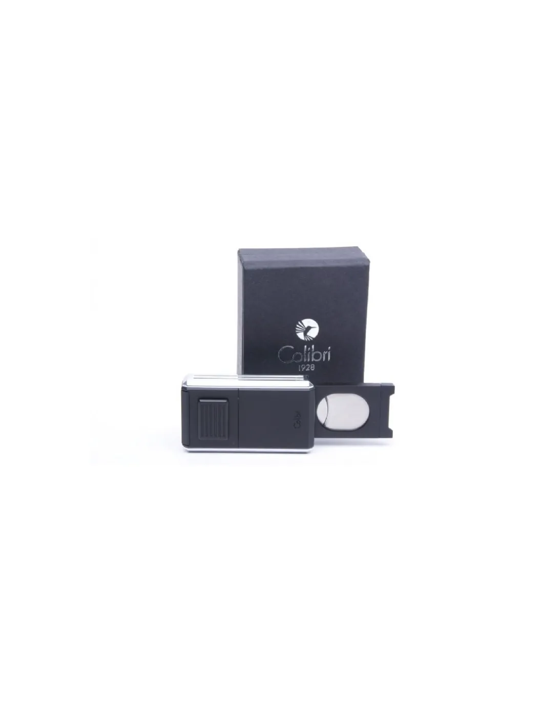 Colibri of London - Accendino Astoria Jet Flame Tripla Fiamma Nero - Coltelleria Lorenzi Milano