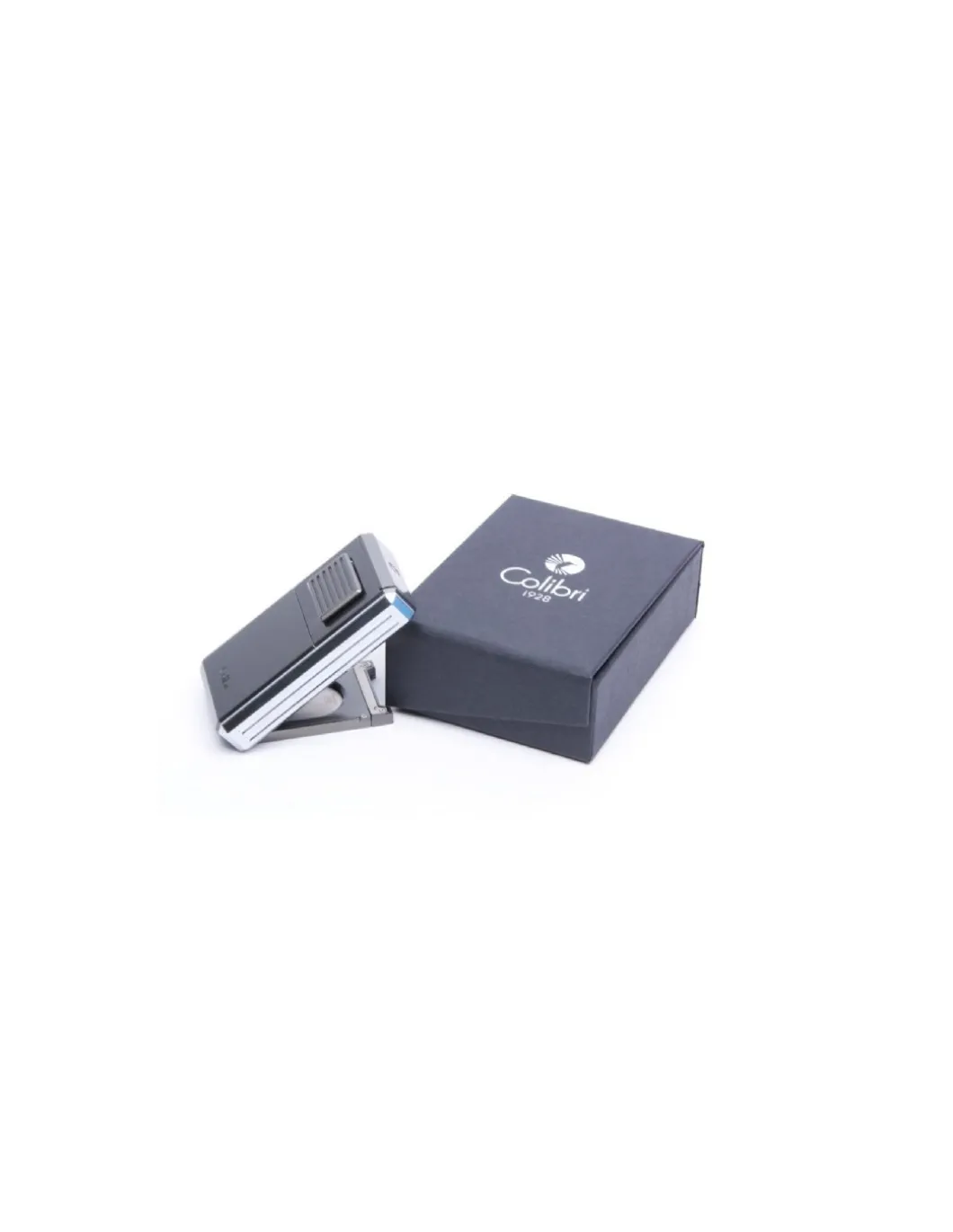 Colibri of London - Accendino Astoria Jet Flame Tripla Fiamma Gun Metal - Coltelleria Lorenzi Milano