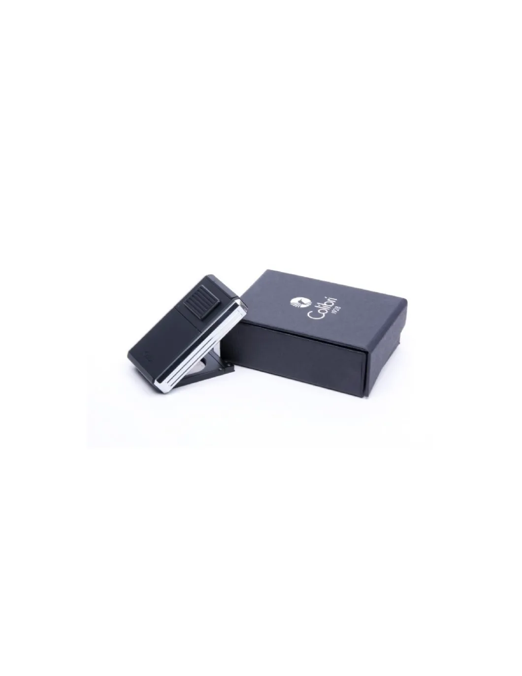 Colibri of London - Accendino Astoria Jet Flame Tripla Fiamma Nero - Coltelleria Lorenzi Milano