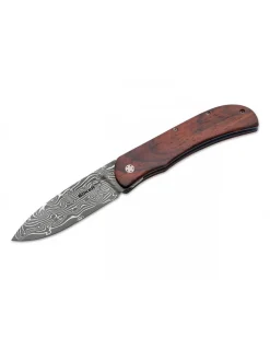 Coltello Chiudibile Exskelibur I Cocobolo Damascus