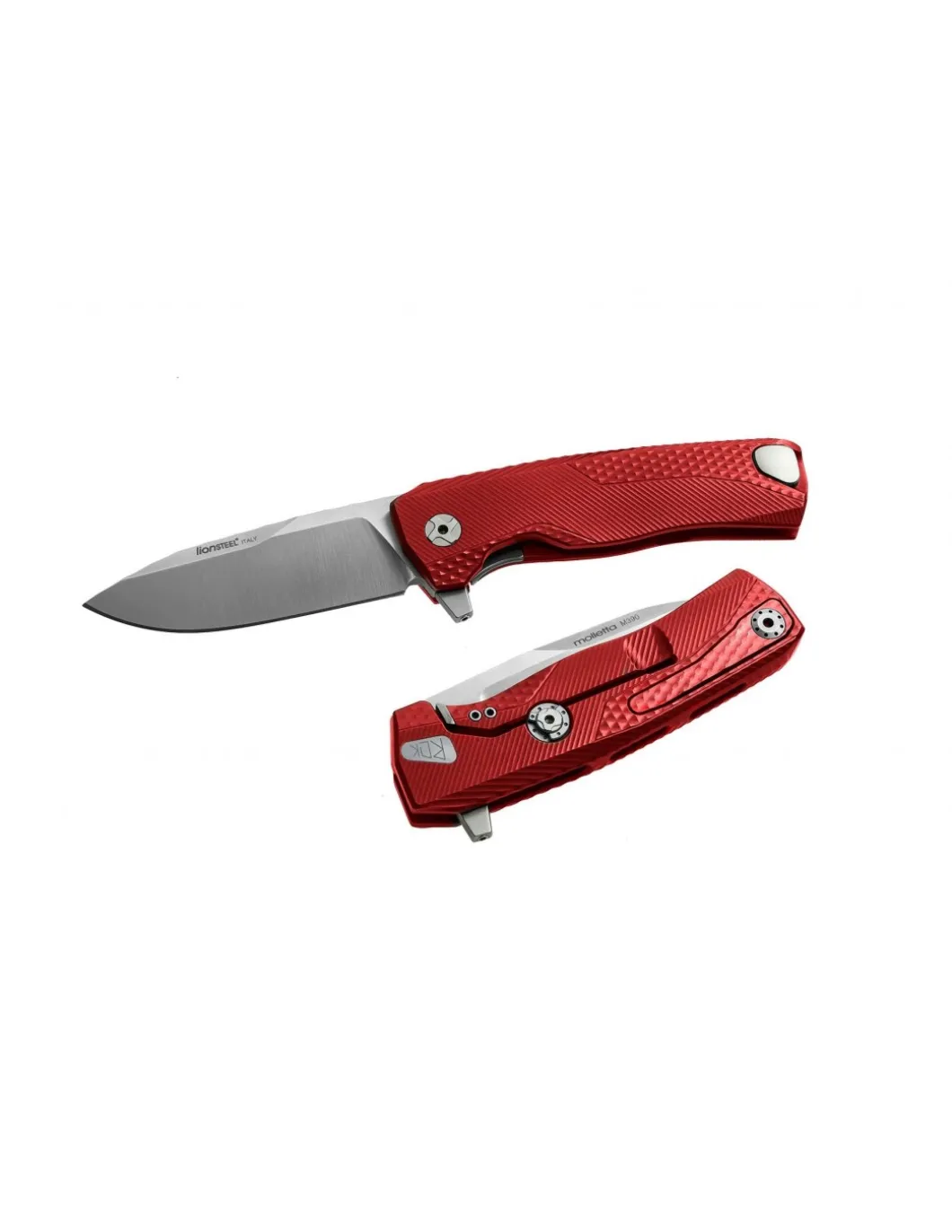 Coltello Chiudibile ROK Alluminio SOLID Rosso