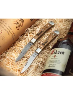Coltello Chiudibile Trapper Asbach Uralt Damascus