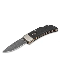 Coltello da Tasca Pocket Mooreiche Damasco