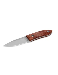 Coltello Lama Fissa AM 22 Radica Rossa
