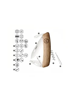 Coltello Multiuso Swiza TT03 Tick Toll Wood Walnut