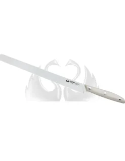Coltello Prosciutto Largo Manico Bianco