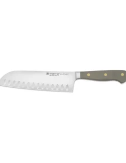 Coltello Santoku Alveolato Classic Wusthof Velvet Oyster