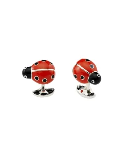 Deakin & Francis  - Gemelli in Argento a Forma di Coccinella - Coltelleria Lorenzi Milano