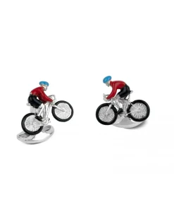 Deakin & Francis  - Gemelli Bici da Corsa Argento - Coltelleria Lorenzi Milano