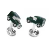 Deakin & Francis  - Gemelli Jeep 4 x4 Verde Argento - Coltelleria Lorenzi Milano