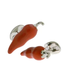 Deakin & Francis  - Gemelli a forma di Peperoncino in Argento  - Coltelleria Lorenzi Milano