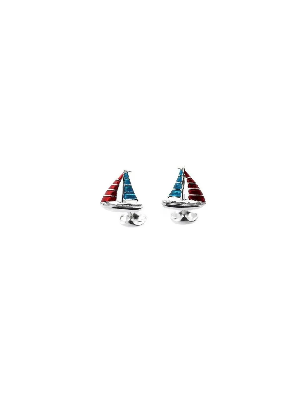 Deakin & Francis - Gemelli in Argento a forma di Barca a Vela - Coltelleria Lorenzi Milano