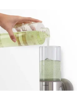 Dispenser shampoo e sapone da parete acciaio INOX