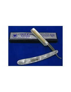 Dovo - Rasoio a mano libera Acciaio Inox 5/8 madreperla resina - Coltelleria Lorenzi Milano
