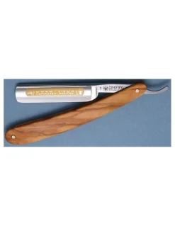 Dovo - Rasoio a mano libera Inox 5/8 Legno di Olivo  415875 - Coltelleria Lorenzi Milano