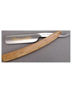 Dovo - Rasoio a mano libera 6/8 Inox Manico in legno  - Coltelleria Lorenzi Milano