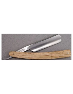 Dovo - Rasoio a mano libera 6/8 Inox Manico in legno  - Coltelleria Lorenzi Milano