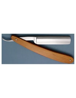 Dovo - Rasoio a mano libera  Carbonio 5/8 Manico in Legno 1215860 - Coltelleria Lorenzi Milano