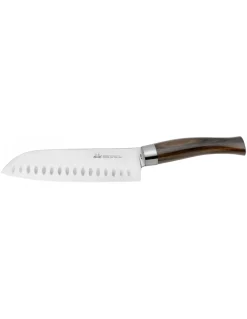 Due Cigni - Coltello da Cucina Santoku Alveolato - Coltelleria Lorenzi Milano
