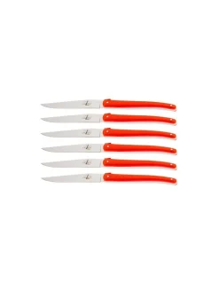 Forge de Laguiole - Set Coltelli da Bistecca Wilmotte Rossi 6 pz - Coltelleria Lorenzi Milano