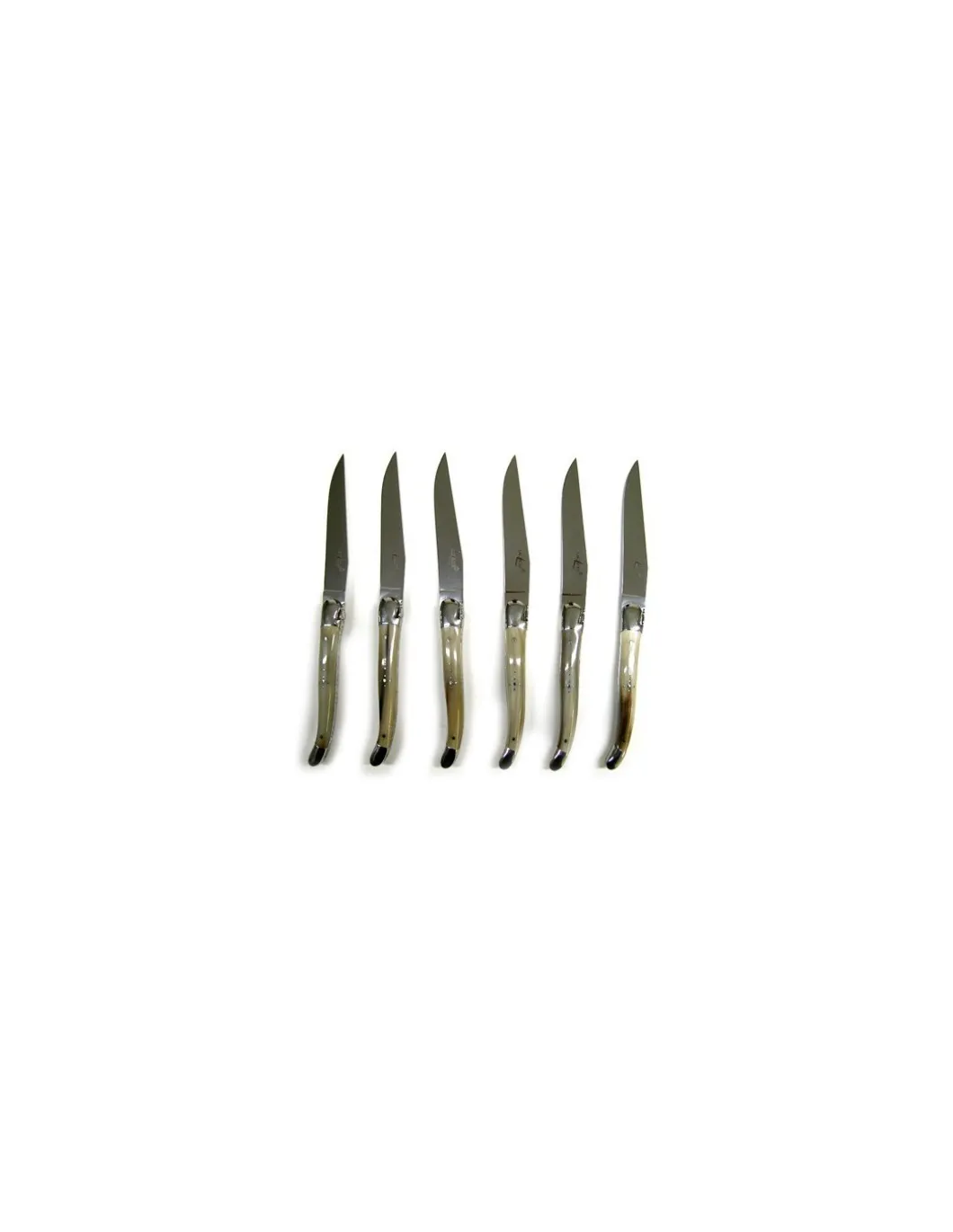 Forge de Laguiole - Set coltelli da bistecca in Corno - Coltelleria Lorenzi Milano