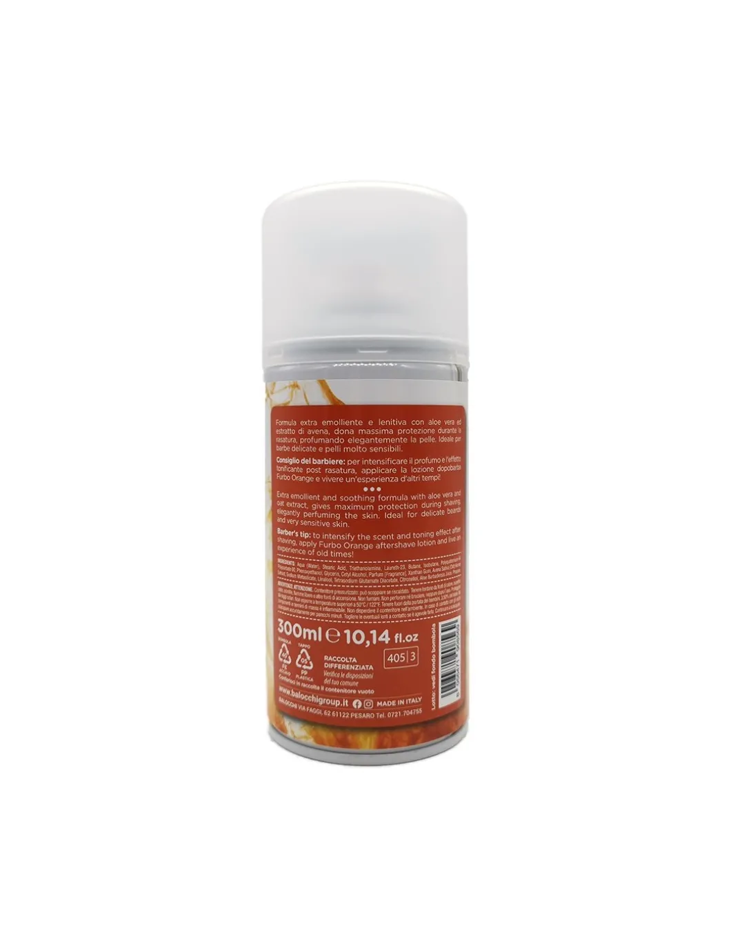 Furbo Vintage Orange Sensitive Skin Shaving Foam 300ml