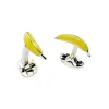 Gemelli da Polso a Forma di Banana in Argento