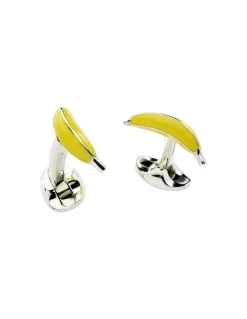 Gemelli da Polso a Forma di Banana in Argento