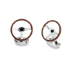 Gemelli da Polso Volante Auto Vintage Argento