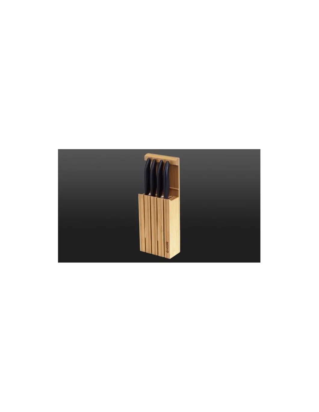 Kyocera - Blocco in bambù per 4 coltelli in ceramica - Coltelleria Lorenzi Milano