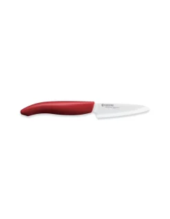 Kyocera - Spelucchino con lama in ceramica da 7.5 cm Manico in Abs Rosso FK 75 WH - Coltelleria Lorenzi Milano