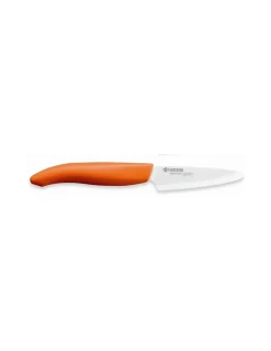 Kyocera - Spelucchino con lama in ceramica da 7.5 cm Manico in Abs Arancione FK 75 WH - Coltelleria Lorenzi Milano