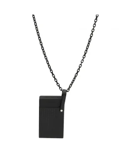 Lighter Necklace Accendino Testa di diamante Nero