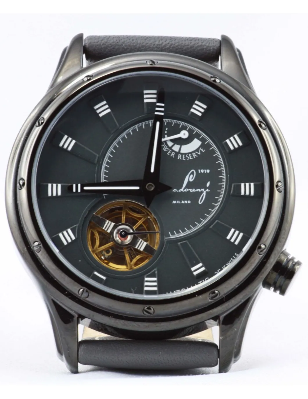 Lorenzi - Orologio da Polso Automatico con Riserva di Carica Grigio AT706 - Coltelleria Lorenzi Milano