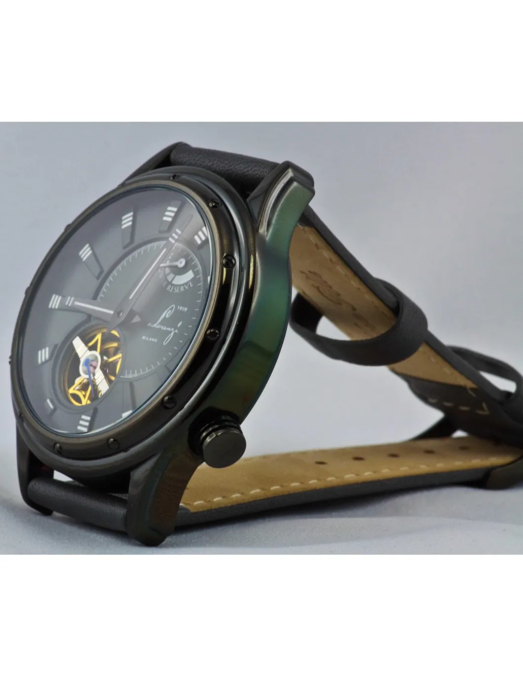 Lorenzi - Orologio da Polso Automatico con Riserva di Carica Grigio AT706 - Coltelleria Lorenzi Milano