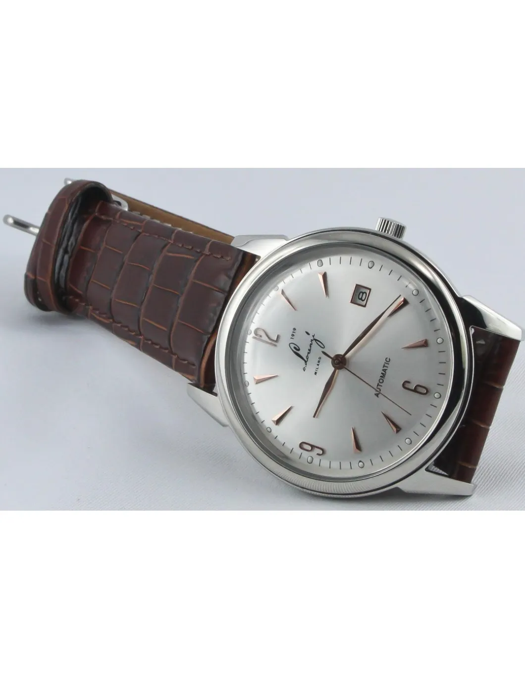 Lorenzi - Orologio da Polso Automatico Cinturino Marrone AT669 - Coltelleria Lorenzi Milano