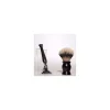 Lorenzi - Set pennello da barba e rasoio in ebano - Coltelleria Lorenzi Milano