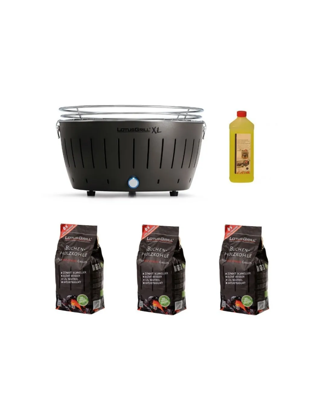 Lotus Grill - Offerta - Lotus Grill XL + 3 Kg Carbonella + Gel 1 Lt - Coltelleria Lorenzi Milano
