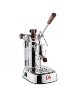 Macchina Espresso Professional Lusso con Manici in Legno