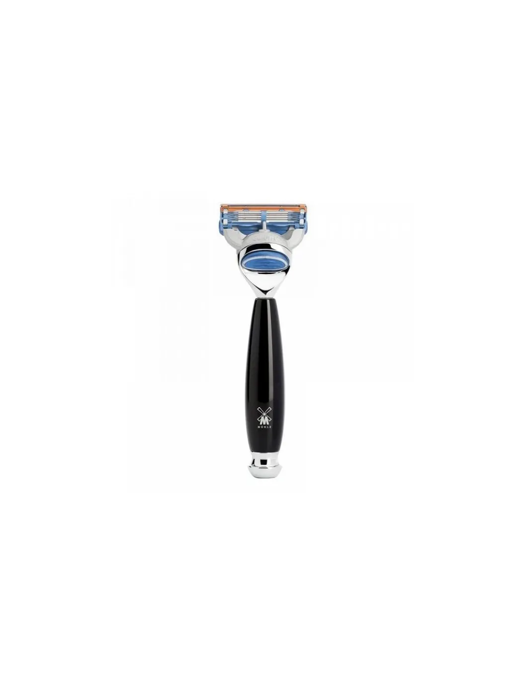Mühle - Rasoio Fusion manico resina Nero Muhle - Coltelleria Lorenzi Milano