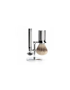 Mühle - Rasoio Tradizionale R89 e Pennello da Barba con Supporto - Coltelleria Lorenzi Milano