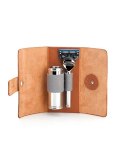 Mühle - Set da Viaggio Rasoio Fusion e Pennello Cromato - Coltelleria Lorenzi Milano